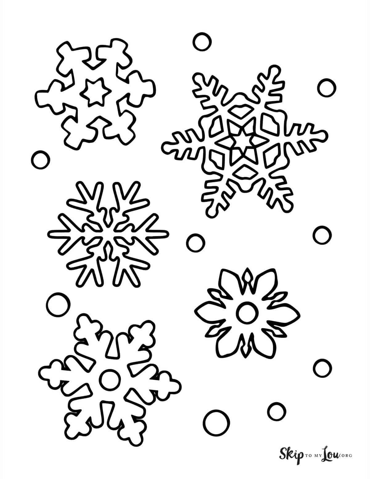 Snowflake Coloring Pages Skip To My Lou Snowflake Coloring Pages Skip To My Lou