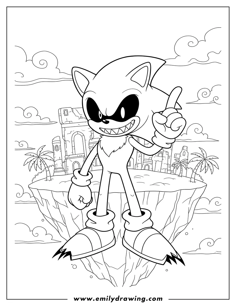 Sonic Exe Coloring Pages Emily Drawing Sonic Exe Coloring Pages Emily Drawing