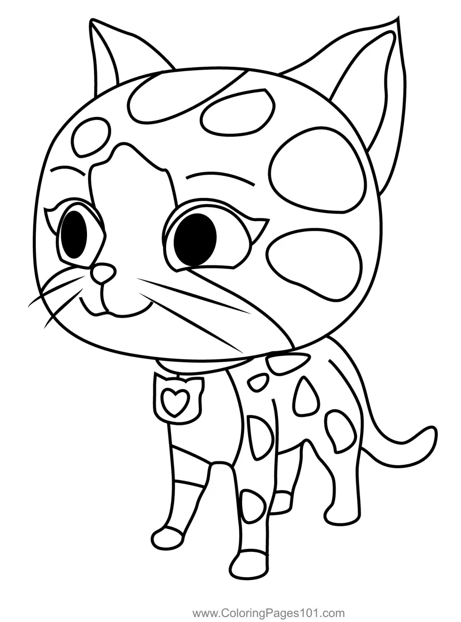 super kitties coloring page super kitties coloring page