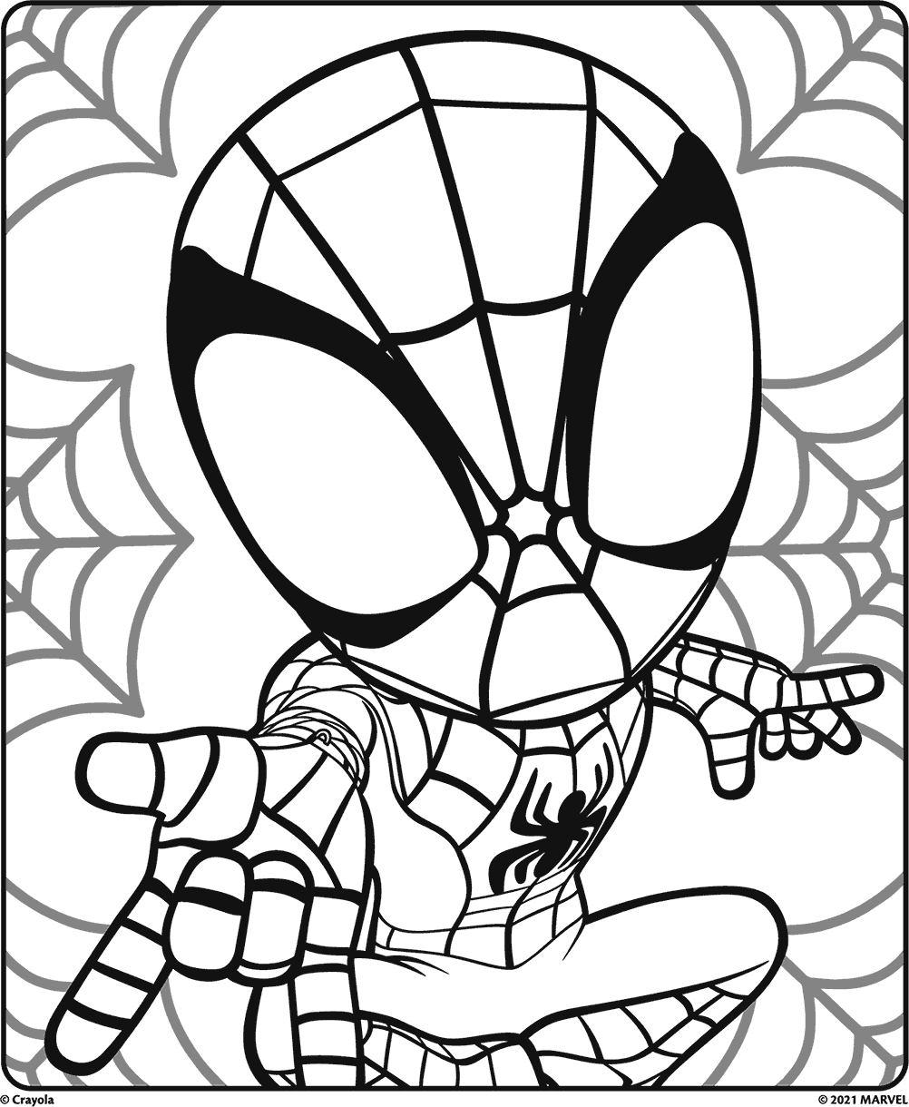 Spidey And His Amazing Friends Spiderman Coloring Page Spidey And His Amazing Friends Spiderman Coloring Page