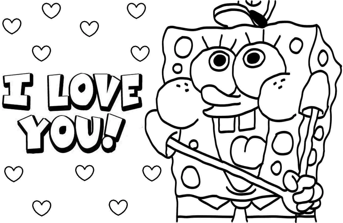 SpongeBob Coloring Page To Download For Free SpongeBob Coloring Pages SpongeBob Coloring Page To Download For Free SpongeBob Coloring Pages