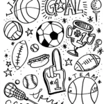 Sports Coloring Page Encinitas House Of Art