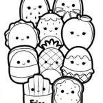 Squishmallow Drawings With Thick Lines Squishmallow Coloring Pages