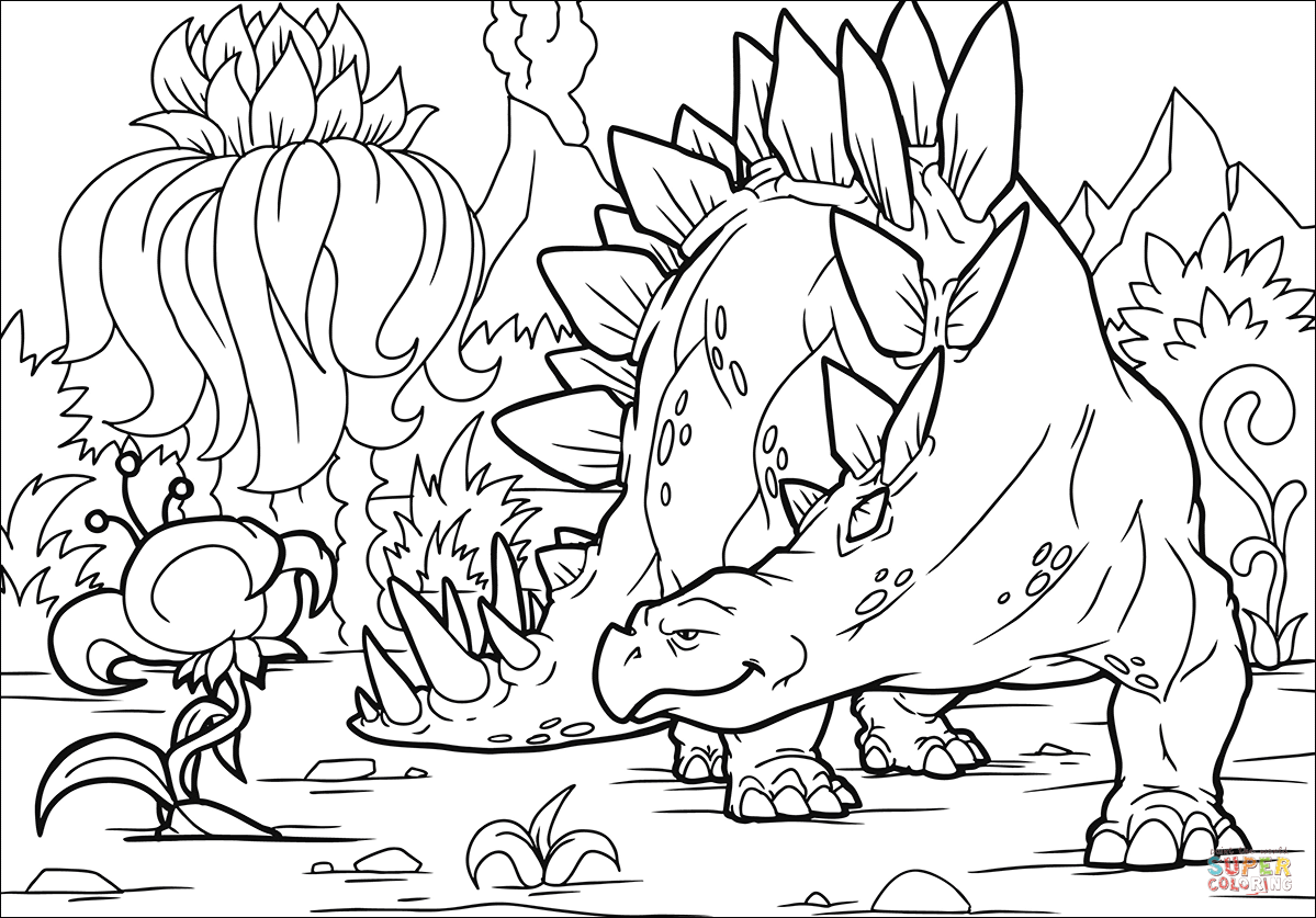 Stegosaurus 40 Free Printable Coloring Pages Stegosaurus 40 Free Printable Coloring Pages