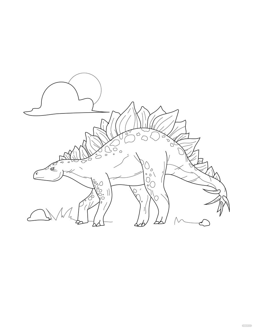 stegosaurus dinosaur coloring pages stegosaurus dinosaur coloring pages