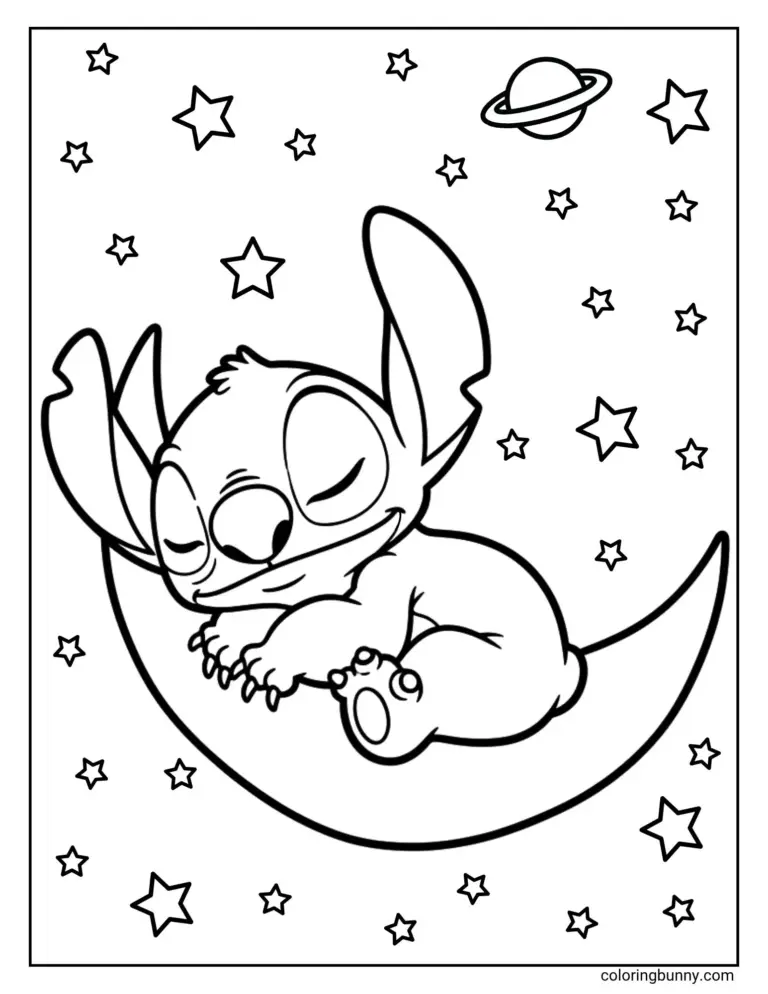 Stitch Coloring Pages 48 Free Printable PDFs 