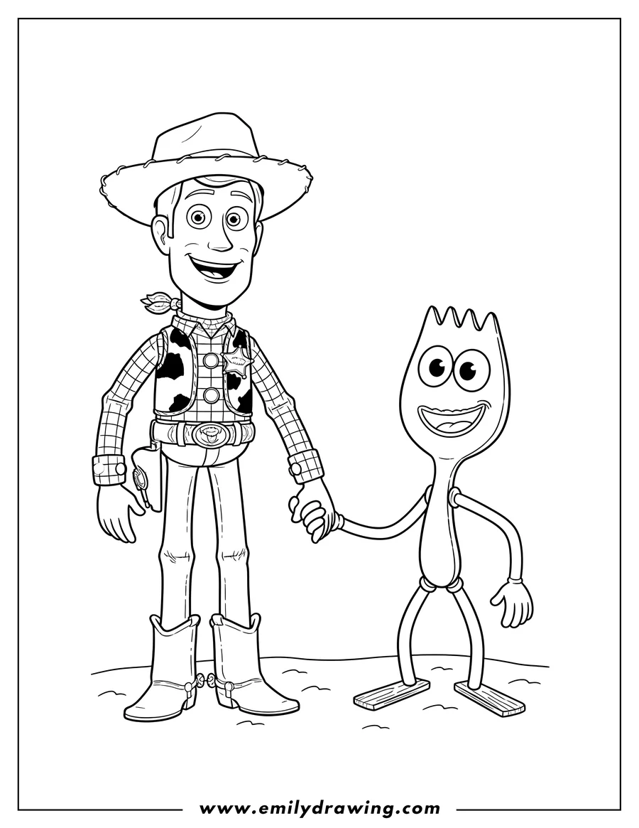 woody toy story coloring page woody toy story coloring page