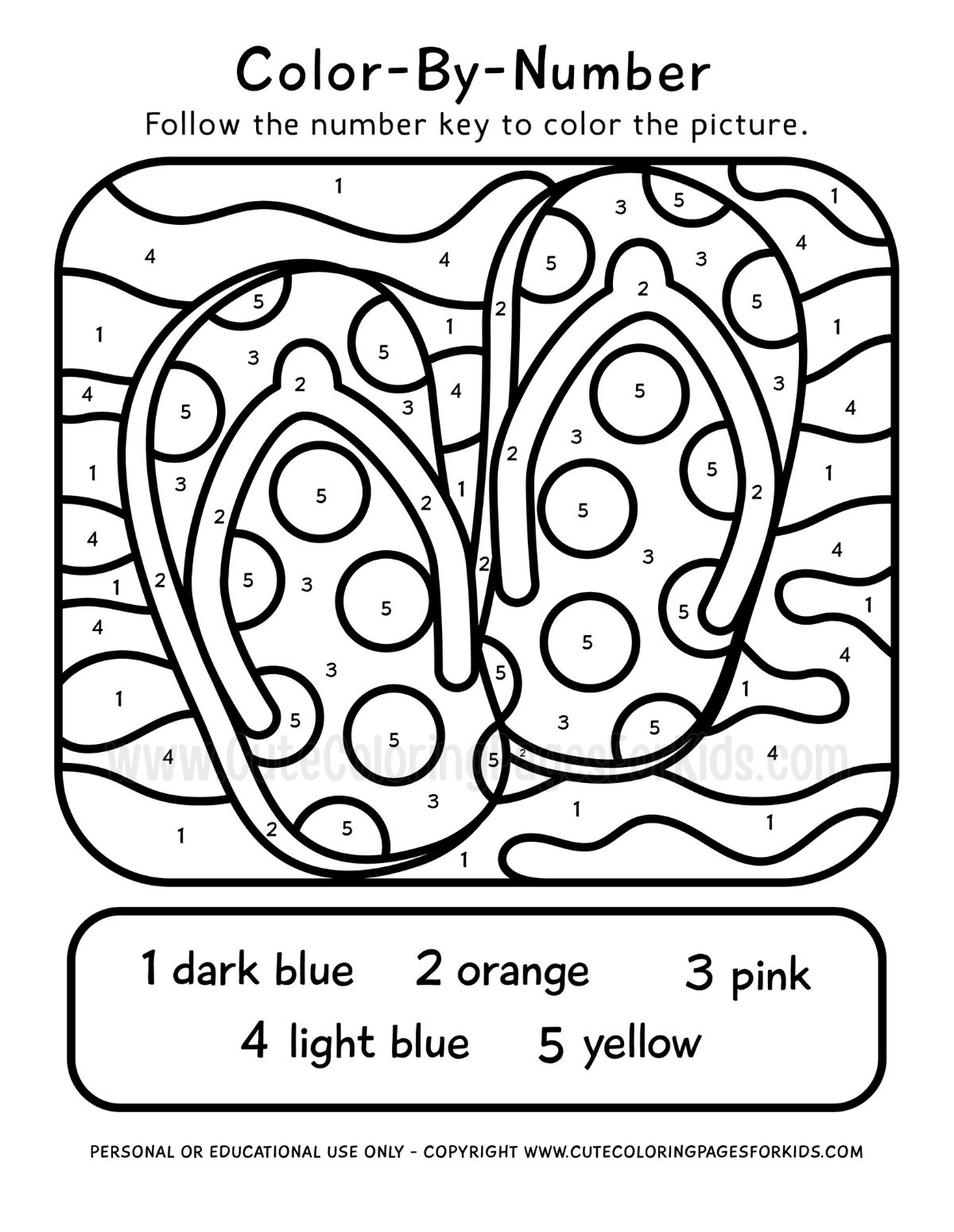 coloring by numbers summer coloring by numbers summer