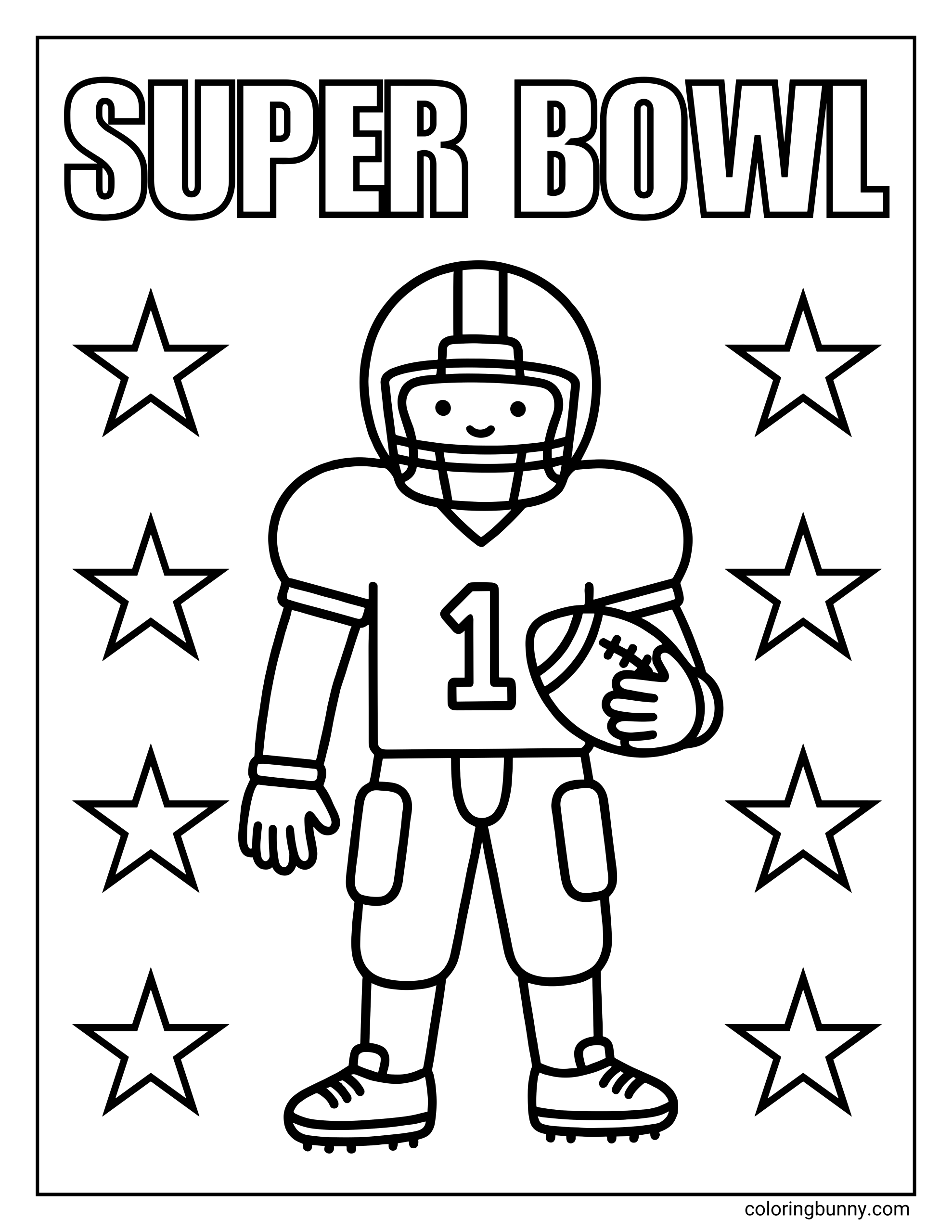 Super Bowl NFL Coloring Pages 20 Free Printable PDFs Super Bowl NFL Coloring Pages 20 Free Printable PDFs