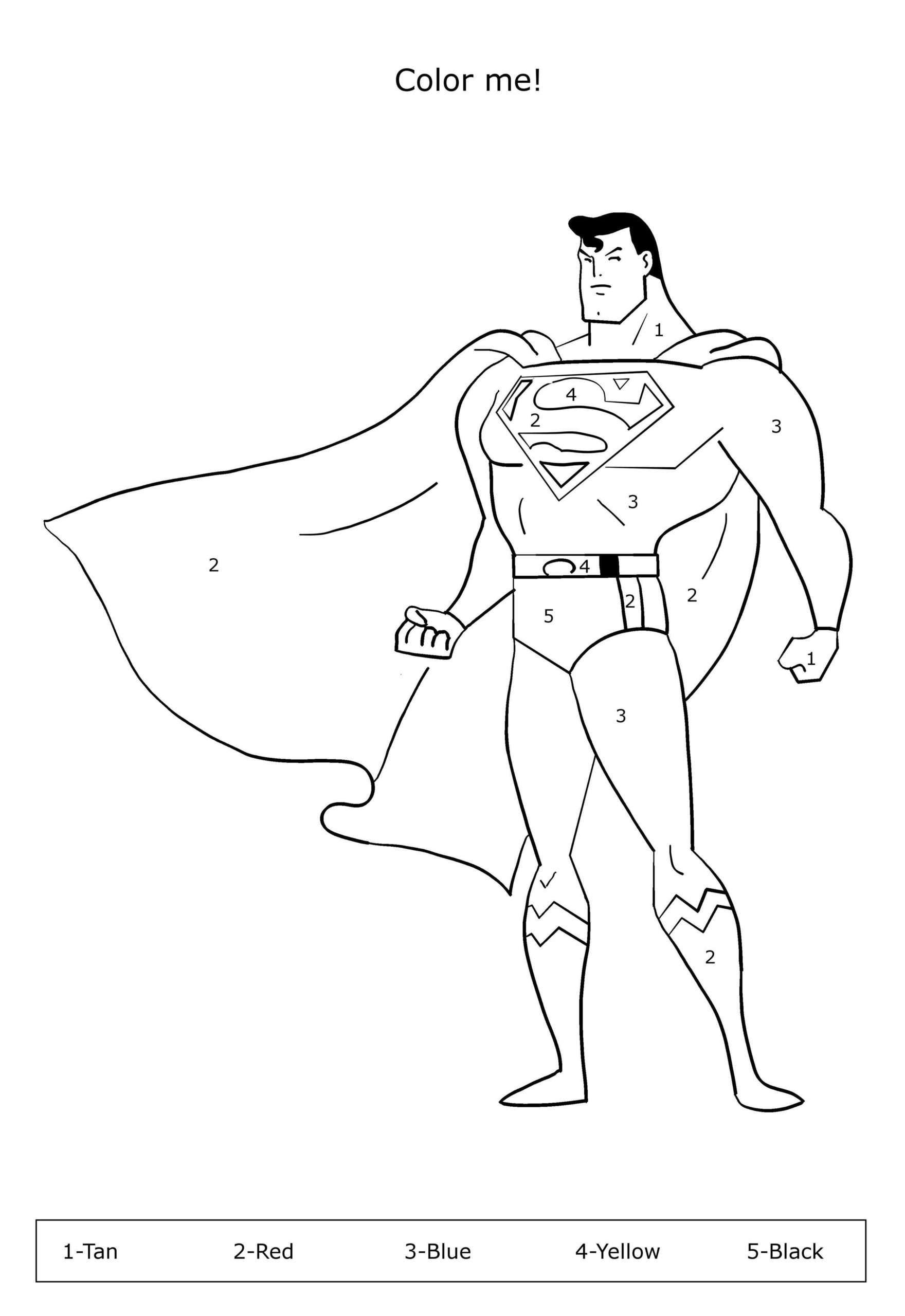 superman pictures to color superman pictures to color