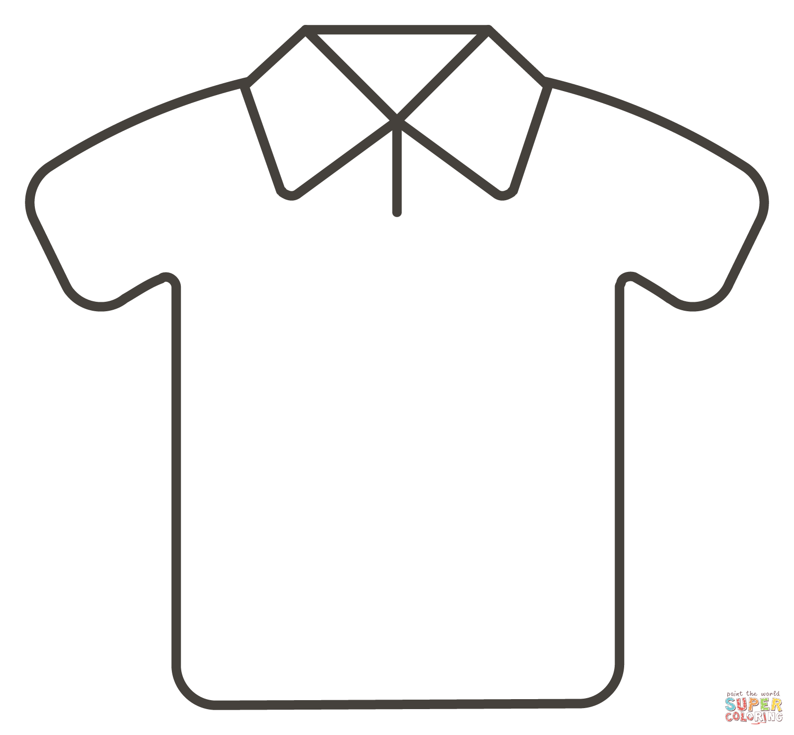 T Shirt Coloring Page Free Printable