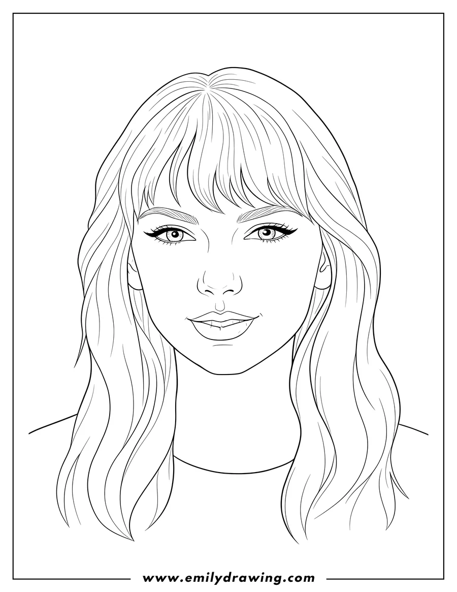 Taylor Swift Coloring Pages Emily Drawing Taylor Swift Coloring Pages Emily Drawing