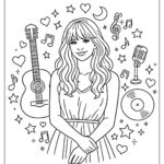 Taylor Swift Coloring Pages Free PDF To Download And Print
