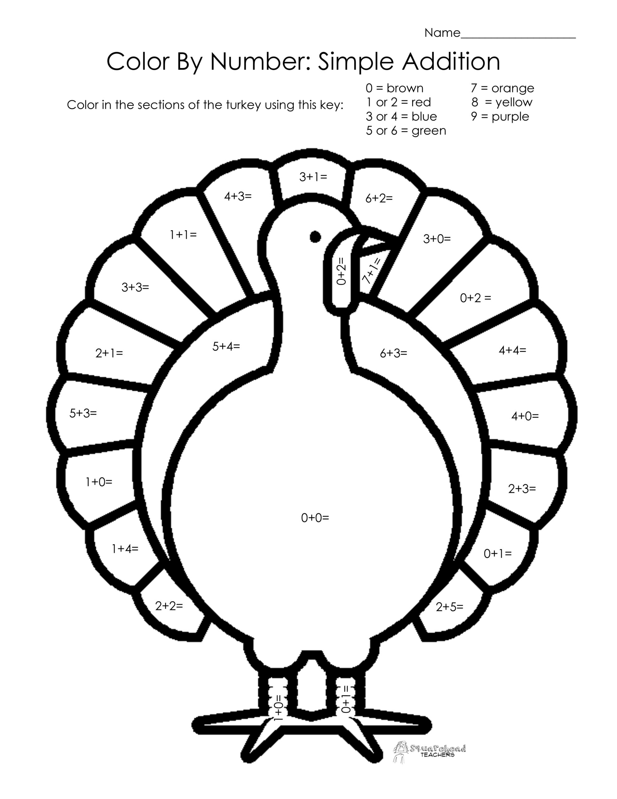 thanksgiving color by number thanksgiving color by number