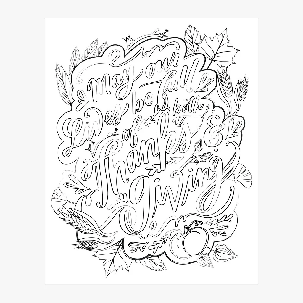 Thanksgiving Coloring Page Download Thanksgiving Coloring Page Download