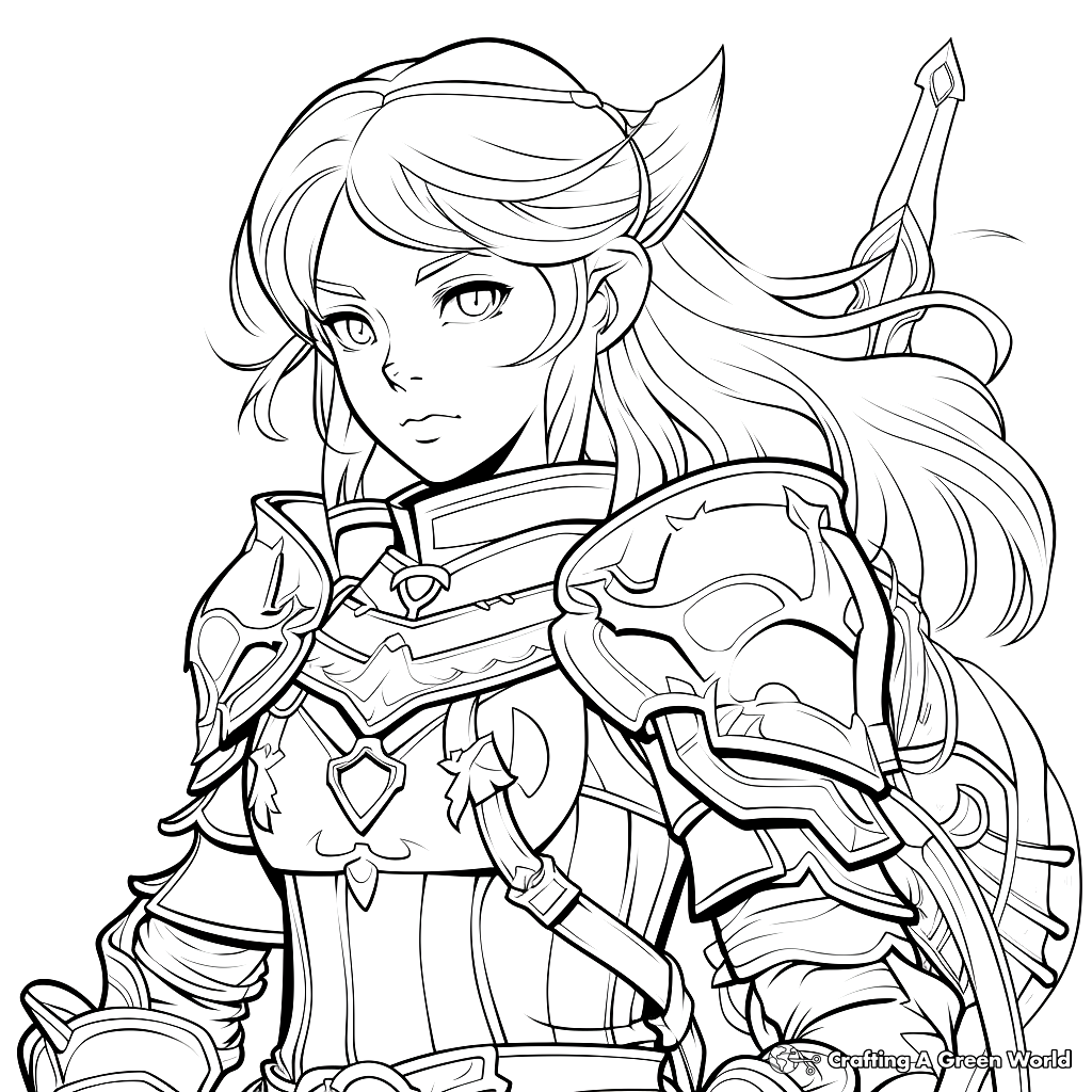 coloring pages of link