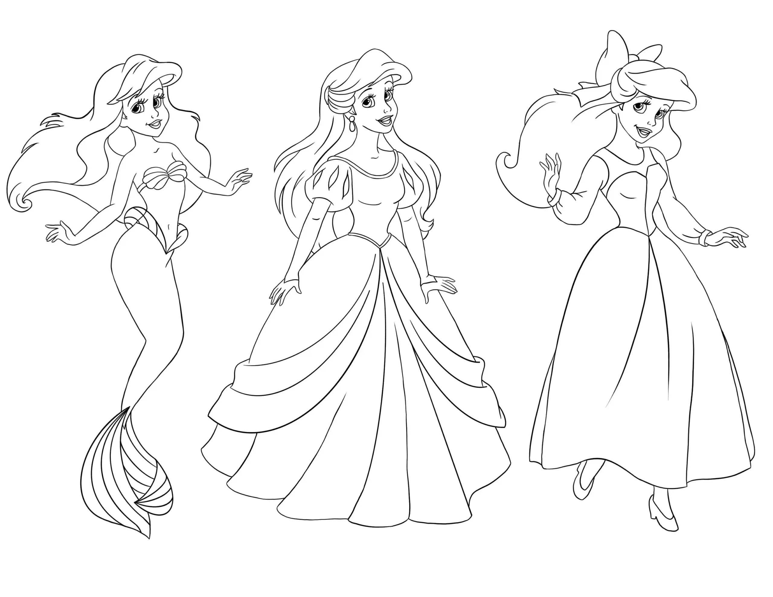 The Little Mermaid Coloring Page DOWNLOAD PRINT Etsy