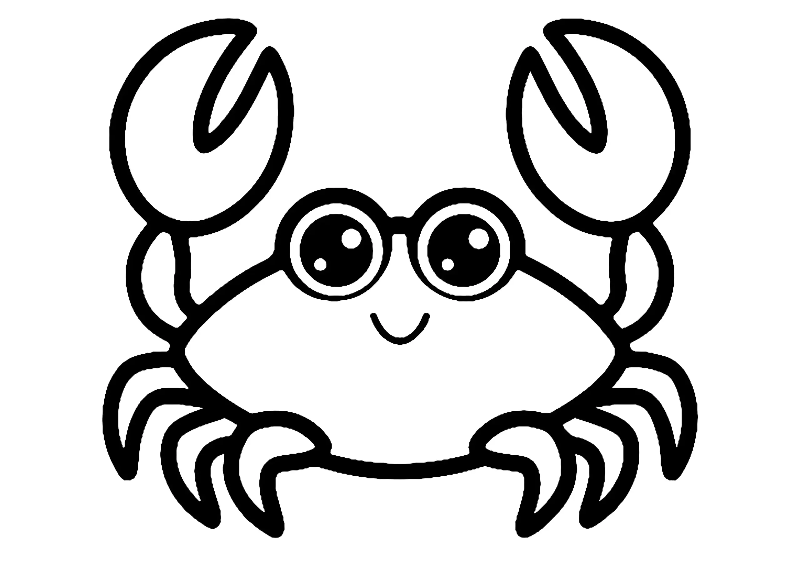 Thick line Drawing Of A Crab Crab Coloring Pages Thick line Drawing Of A Crab Crab Coloring Pages