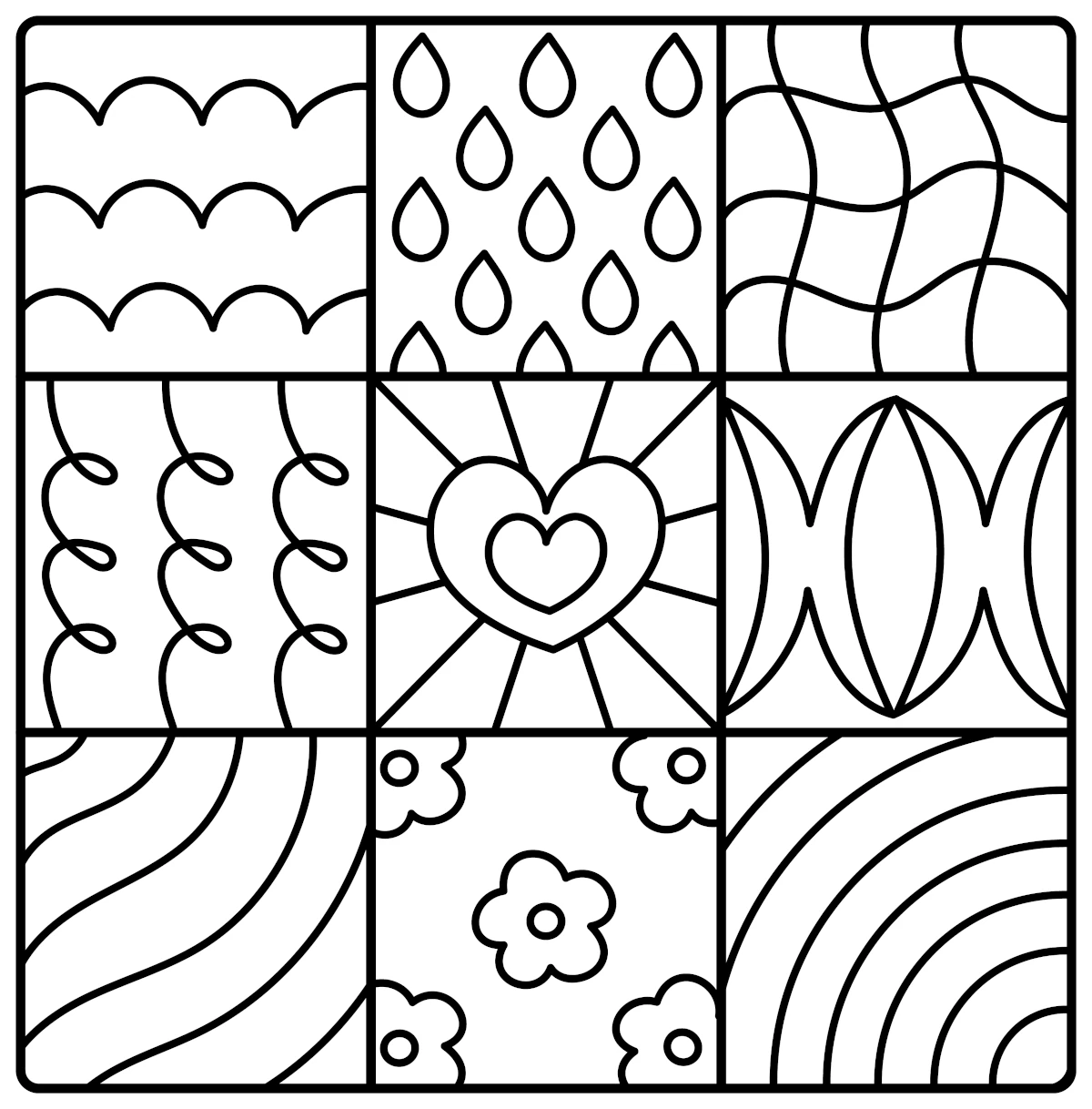 thick lined coloring pages thick lined coloring pages