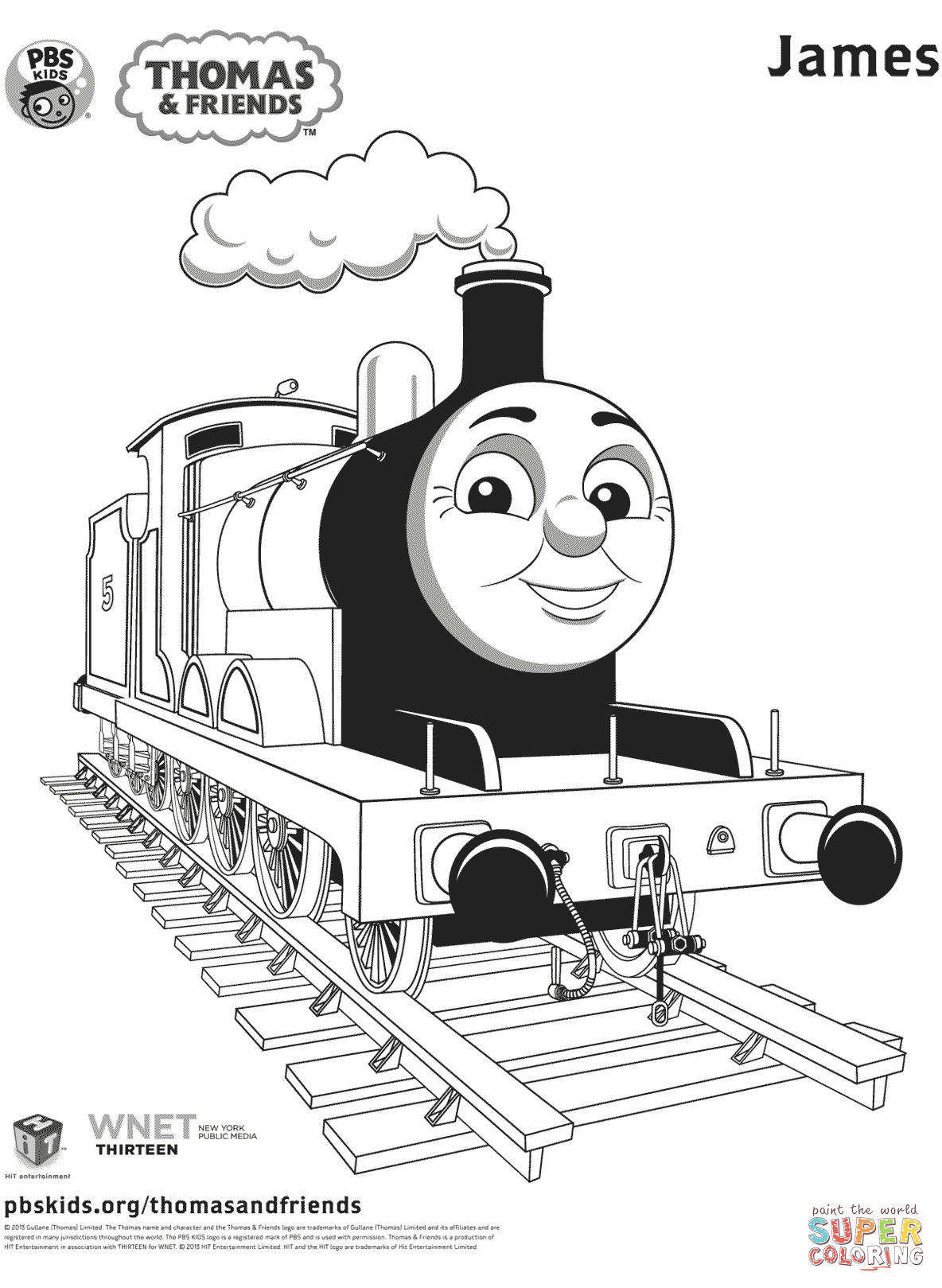 thomas the train coloring book