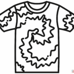 Tie Dye T Shirt Coloring Page Free Printable