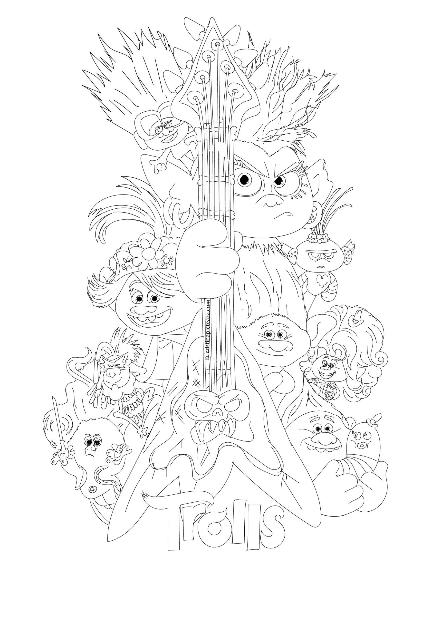 trolls the movie coloring pages trolls the movie coloring pages