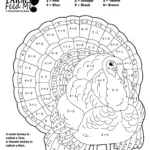 Turkey Color By Number Worksheets TeachKyAg