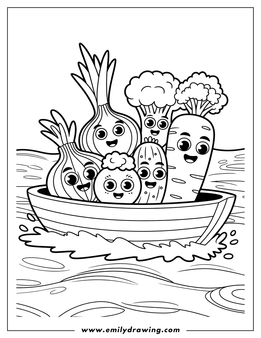 Vegetables Coloring Page Emily Drawing Vegetables Coloring Page Emily Drawing