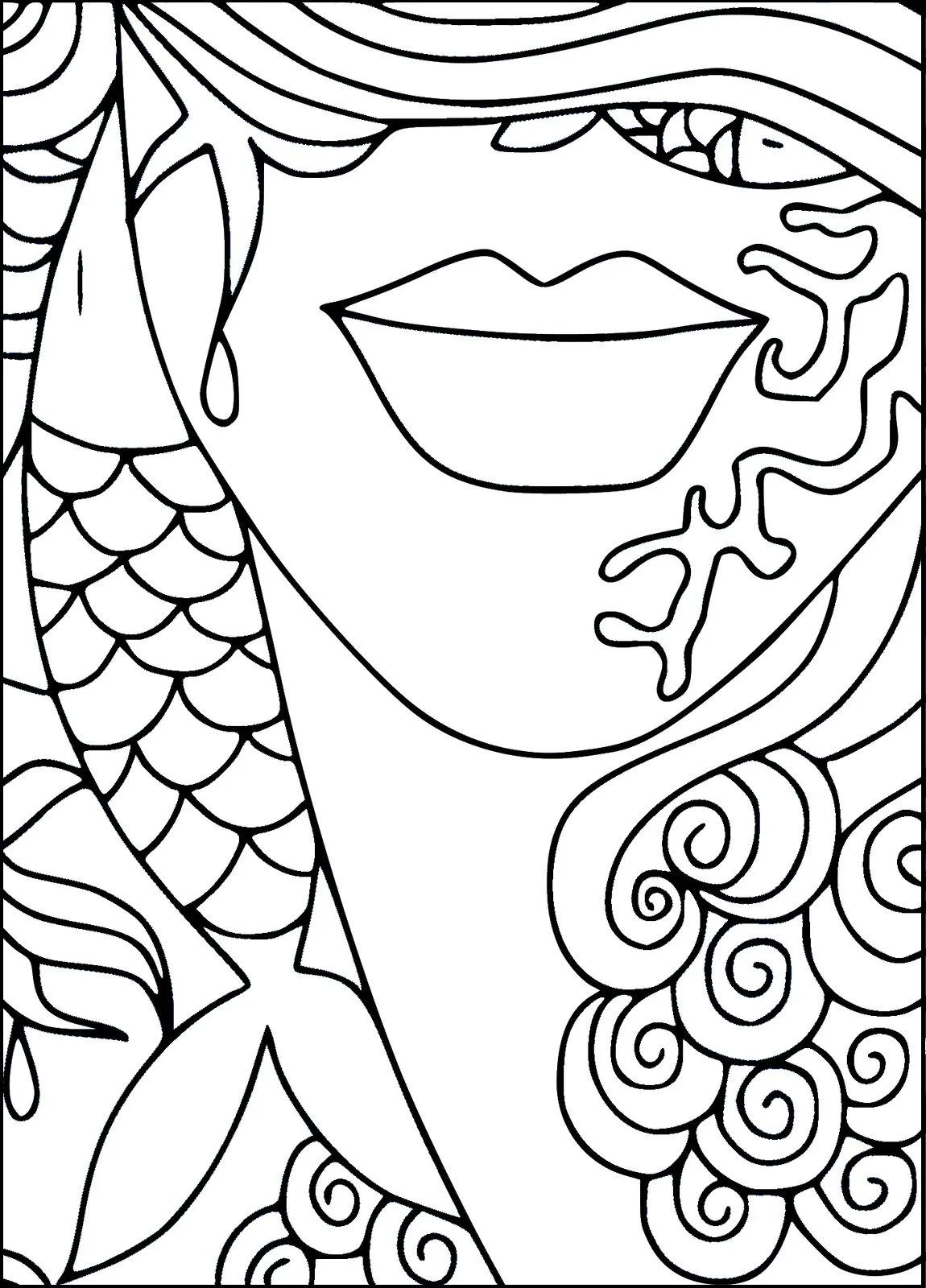 coloring pages of faces coloring pages of faces