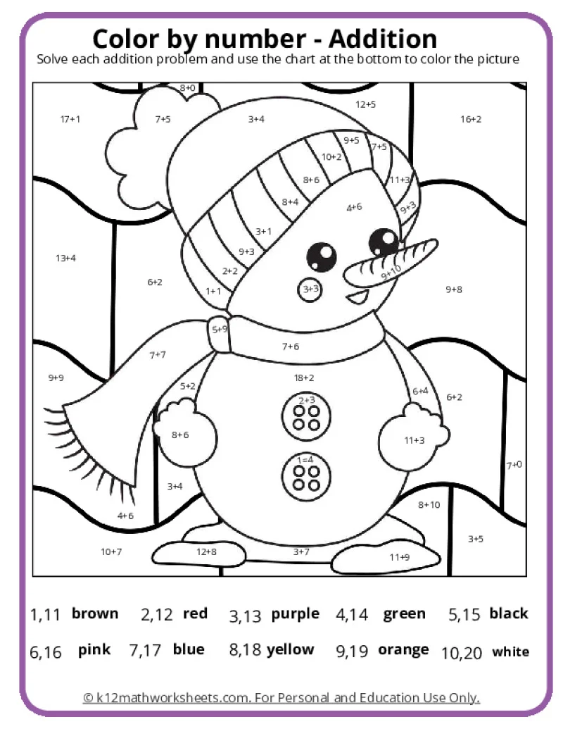 color by number math color by number math
