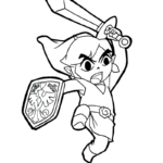 Zelda Coloring Page For Kids Zelda Coloring Pages