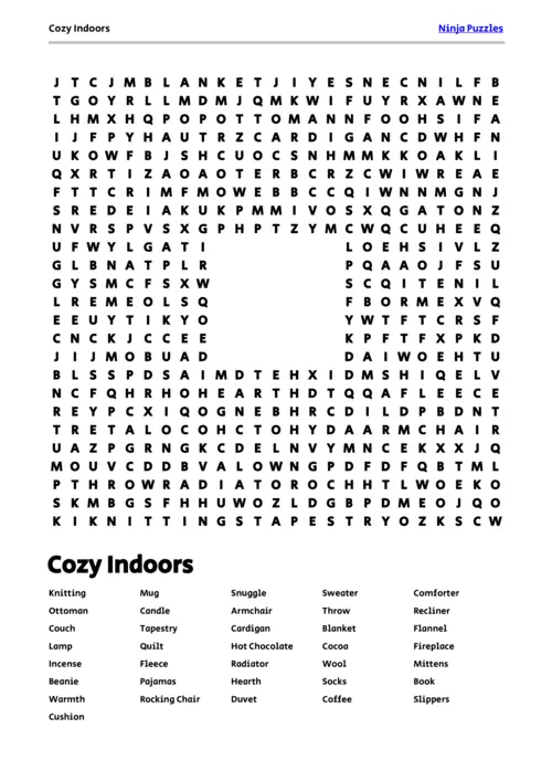 Stacks of printable word puzzle pages ready to print