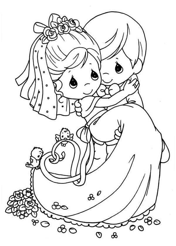 Finished wedding motif with vibrant colors