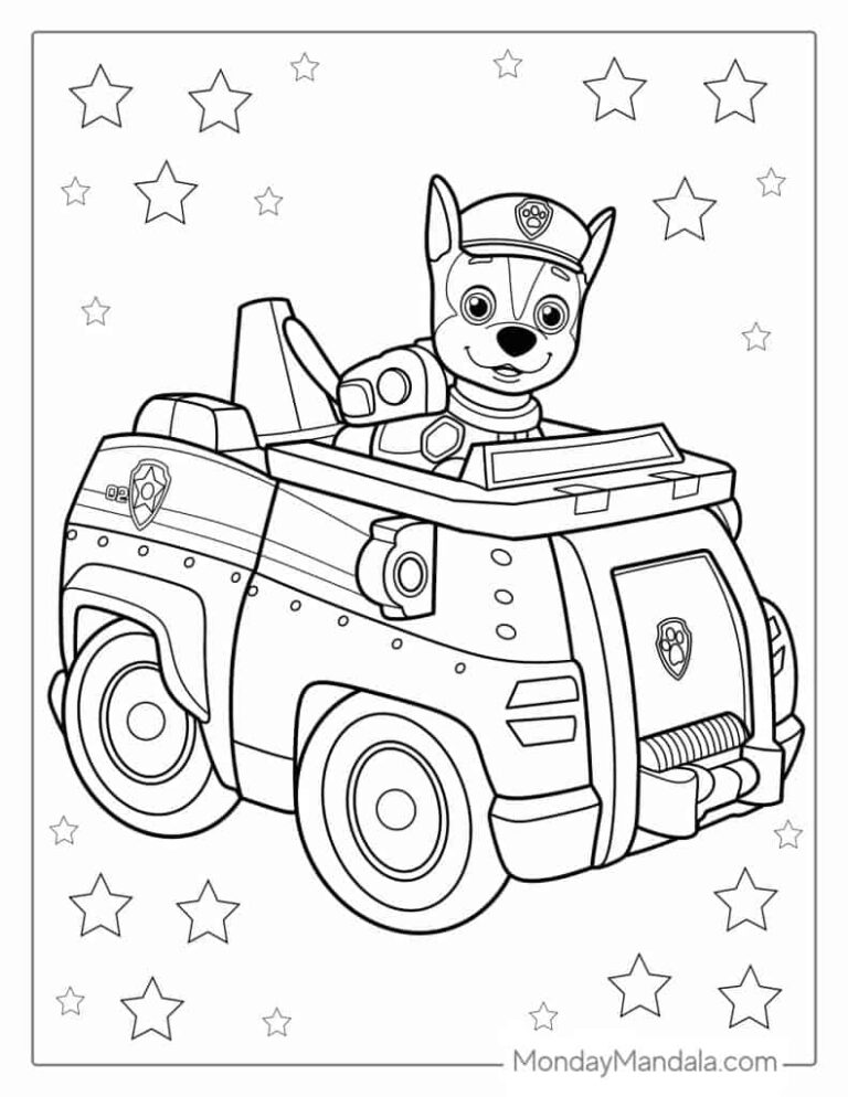 Close-up palette planning with Paw Patrol colors