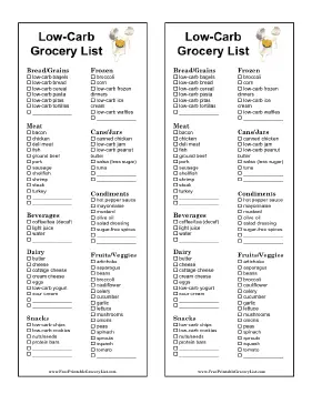 image alt text: Shopping checklist spread for week