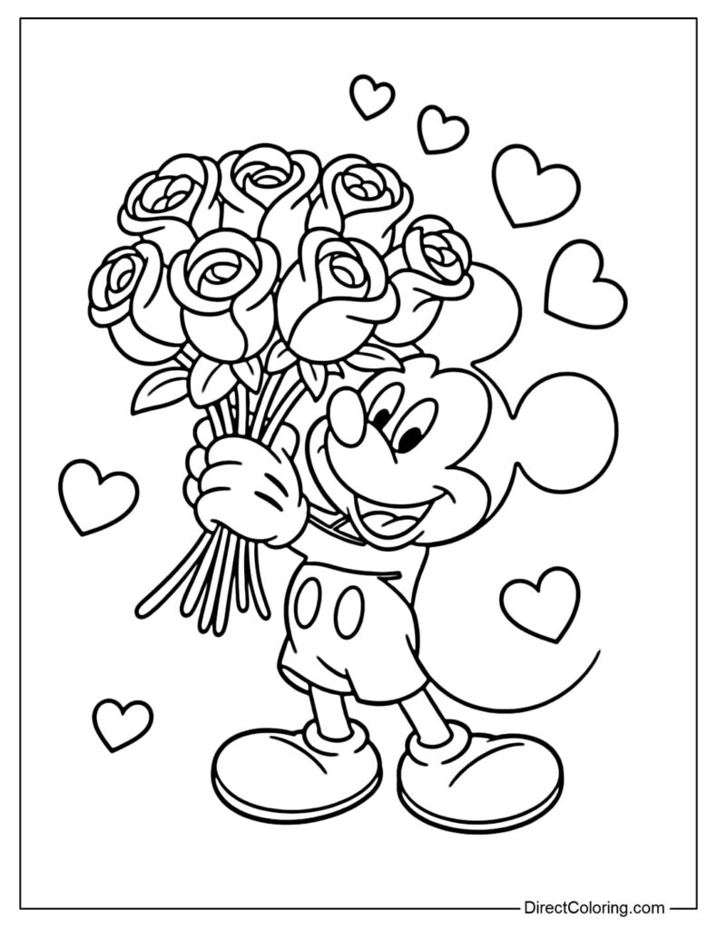Printable pages arranged with crayons and stickers