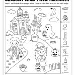 Printed Halloween planning sheet on desk
